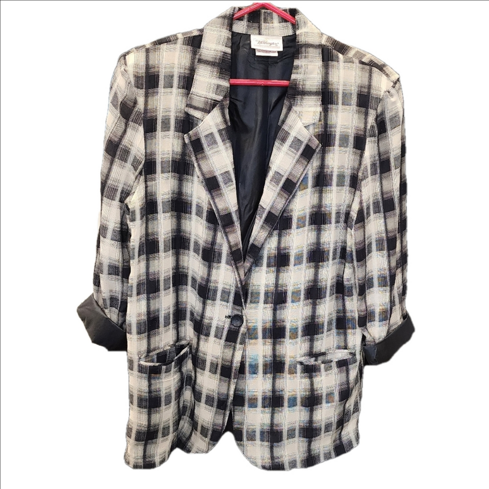 WORTHINGTON PLAID BLAZER/JACKET